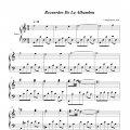 Recuerdos de la Alhambra-阿尔罕布拉宫的回忆-五线谱、简谱
