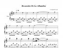 Recuerdos de la Alhambra-阿尔罕布拉宫的回忆-五线谱、简谱